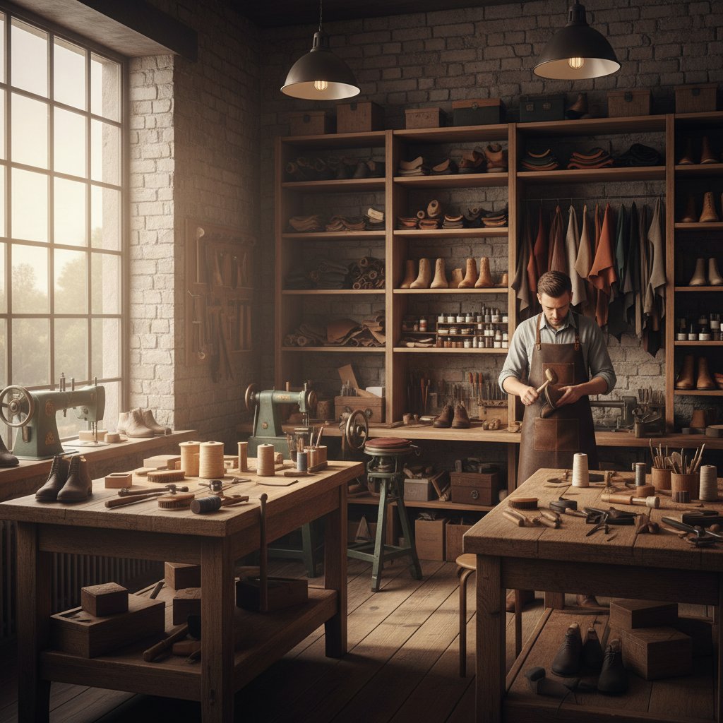 Hukiwu shoe repair workshop interior